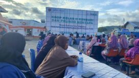 KSOP Kendari dan Pelindo saat melaksanakan pertemuan dengan pedagang di Pelabuhan Nusantara.