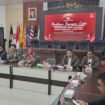 KPU Sultra saat melaksanakan rapat pleno penetapan calon gubernur dan wakil gubernur Sultra.