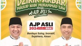 Pasangan AJP-ASLI Bakal Gelar zikir akbar dalam menyambut maulid Nabi Muhammad SAW. Foto ist
