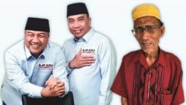 Tokoh masyarakat di Kecamatan Kendari, Subair saat menyatakan dukungannya kepada pasangan AJP-ASLI.
