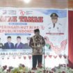 Sambutan Bupati Butur Dr Ridwan Zakariah dalam acara ramah tamah merayakan HUT RI ke-79 di pelataran Rujab Bupati Butur, Sabtu, 17 Agustus 2024 malam.