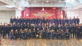 Pose bersama usai melaksanakan bimbingan teknis persiapan pengamanan dan pelatihan keprotokolan. Foto Kadamu