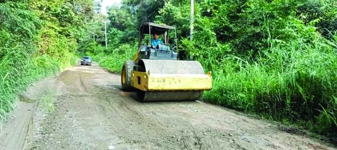 
 Benahi Jalan, Kondisi Gunung Amate Mulus Dilalui Kendaraan