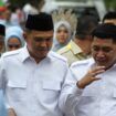 Bupati Kolaka Amri (kiri) dan pasangannya, wakil bupati Kolaka Husmaluddin (kanan).