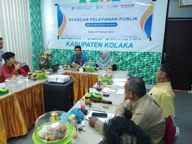 
 BPS Kolaka Gelar FGD Standar Pelayanan Publik