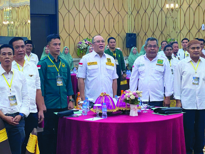 
 DPW PBB Sultra saat menggelar Muswil di salah satu hotel di Kendari. Foto Kadamu