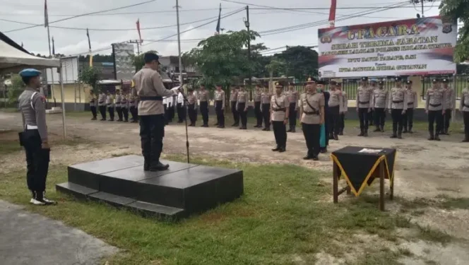 
 Kapolsek Lalolae Berganti, Polres Koltim Gelar Sertijab
