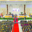 Sebanyak 1.588 mahasiswa Universitas Halu Oleo (UHO) Kendari lulusan periode Januari sampai April 2025, mengikuti wisuda gelombang kedua di Auditorium UHO pada Rabu (7/5). FOTO: Endra