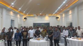 Mewakili Gubernur, Sekretaris Daerah Sultra, Drs. H. Asrun Lio membuka Rapat Koordinasi Gugus Tugas Reforma Agraria (GTRA) Tahun 2025 di Kendari. FOTO Setda Sultra
