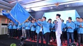 Pelantikan pengurus DPD KNPI Kabupaten Kolaka periode 2025-2028 di salah satu hotel Kolaka, Sabtu (8/11) malam. FOTO: Istimewa