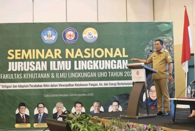 
 Wagub Hugua Dorong Kepemimpinan Berwawasan Lingkungan di Seminar Nasional UHO