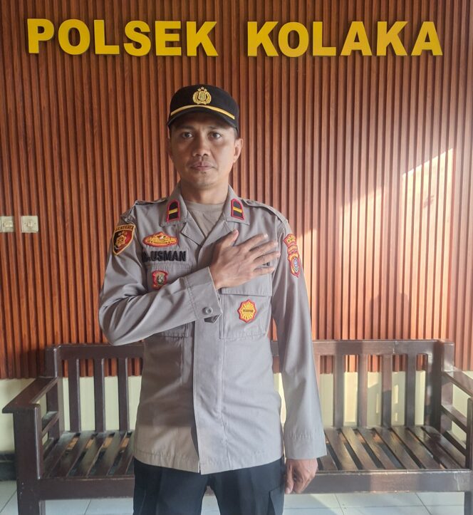 
 Jabat Kapolsek Kolaka IPDA La Ode Usman Siap Wujudkan Kamtibmas Kondusif