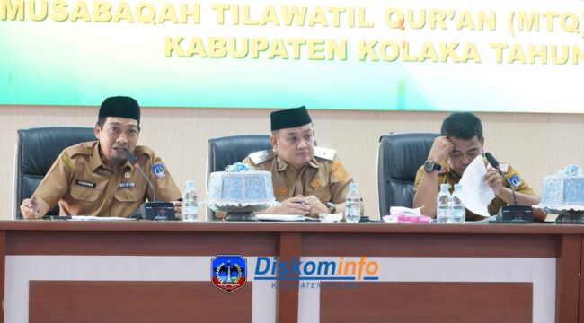 Menyambut datangnya Bulan Suci Ramadhan 1447 Hijriah, Pemerintah Kabupaten Kolaka mulai mematangkan berbagai persiapan. Komitmen tersebut diwujudkan melalui Rapat Koordinasi (Rakor), yang dirangkaikan dengan persiapan pelaksanaan Musabaqah Tilawatil Qur’an (MTQ) ke-48 tingkat Kabupaten Kolaka tahun 2026. Foto Diskominfo Kolaka