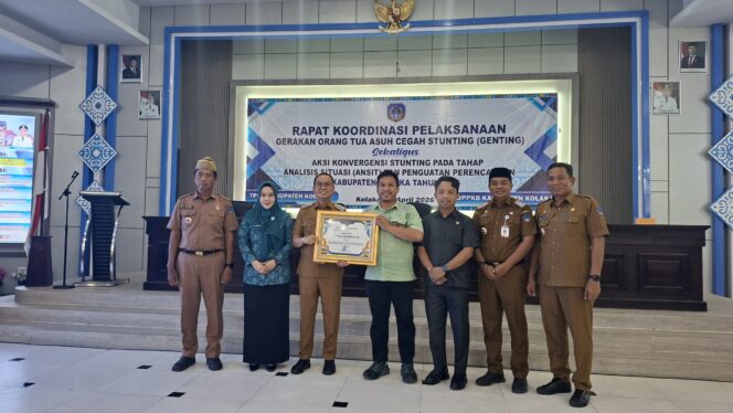 
 Pemkab Kolaka Anugerahi Penghargaan untuk PT Vale, Berkontribusi Nyata Percepatan Penurunan Stunting