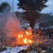 Demo Aksi 214 di Kantor Gubernur Kaltim laporkan represi terhadap empat jurnalis. (istimewa)