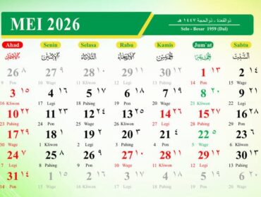 Ilustrasi: Kalender Mei 2026