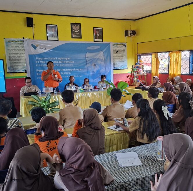 
 PT Vale IGP Pomalaa Edukasi Bahaya Narkoba dan HIV di SMPN 1 Pomalaa