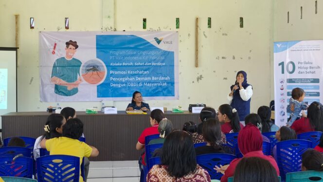 
 Tekan Risiko DBD, PT Vale Gelar Sosialisasi Kesehatan di Desa Puubenua