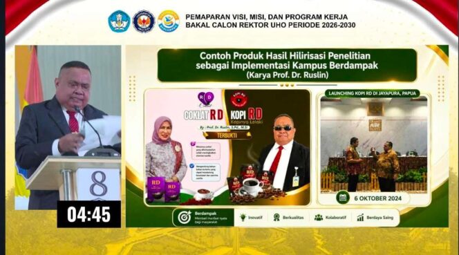 
 Menuju Kampus Berkelas Dunia, Prof. Dr. Ruslin Usung Visi ‘UHO Unggul, PTN-BH Berdaya Saing Global’