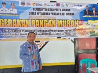 Kepala Dinas Ketahanan Pangan Kolaka, Abbas, saat diwawancarai di Kolaka