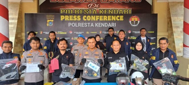 
 Polresta Kendari Ungkap Tujuh Perkara Pidana, Buser 77 dan Polsek Mandonga Bergerak