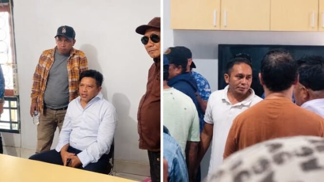 
 Didatangi Puluhan Pendukung Ridwan Bae, Kadis Pariwisata Sultra Minta Maaf